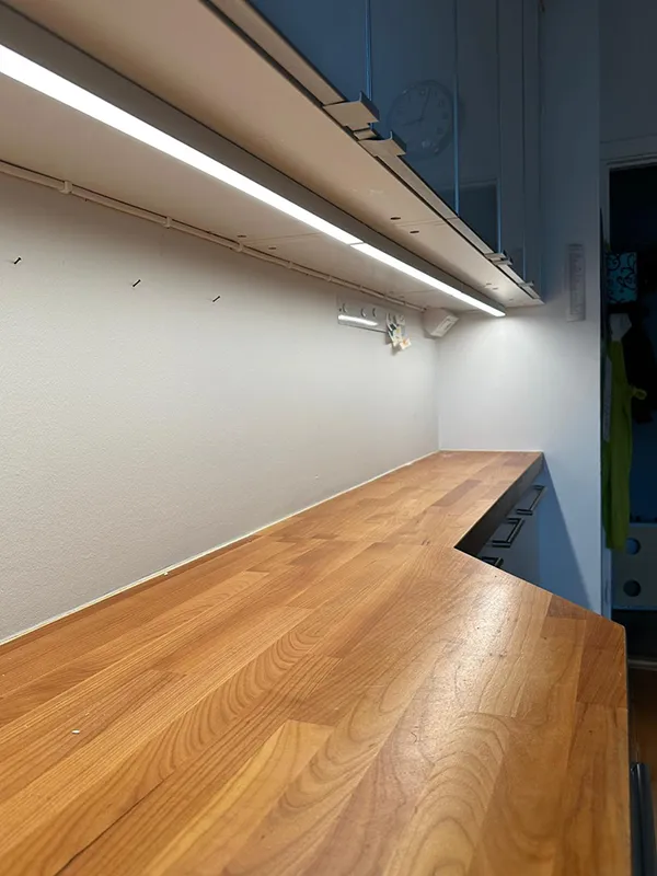 bänkbelysning led installation malmö